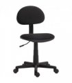 HOMCOM Armless Office Chair with Adjustable Height 360° Swivel Wheels Black