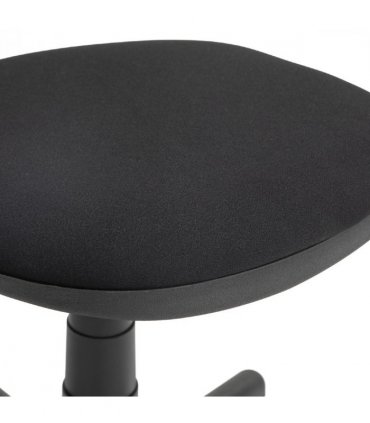 HOMCOM Armless Office Chair with Adjustable Height 360° Swivel Wheels Black