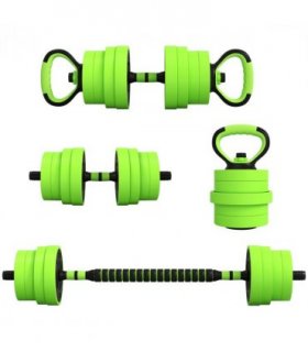 SPORTNOW Weight Dumbbells Set, Barbell, Kettlebell, Push Up Stand, 30kg