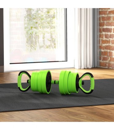 SPORTNOW Weight Dumbbells Set, Barbell, Kettlebell, Push Up Stand, 30kg