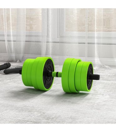 SPORTNOW Weight Dumbbells Set, Barbell, Kettlebell, Push Up Stand, 30kg