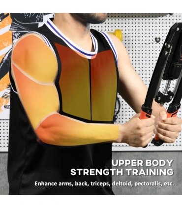 SPORTNOW Twister Arm Exerciser, Adjustable 22-440lbs Hydraulic Power Exerciser, Home Chest Expander, Strength Training Fitness Equipment for Arm, Chest, Bicep, Abdomen, Shoulder