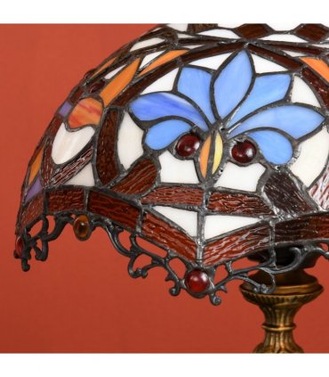 HOMCOM Antique Table Lamp, for Bedroom Bedside, Bulb not Included, Sunflower