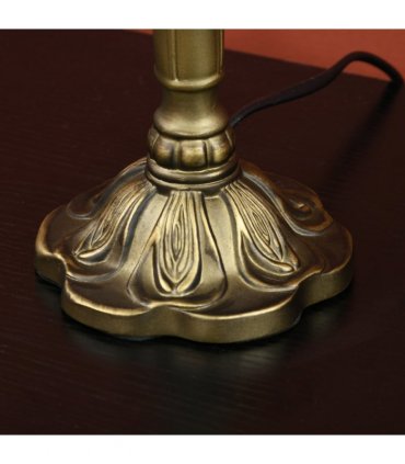 HOMCOM Antique Table Lamp, for Bedroom Bedside, Bulb not Included, Blue