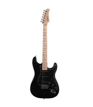 Glarry GST Stylish Electric Guitar Kit with Black Pickguard Black