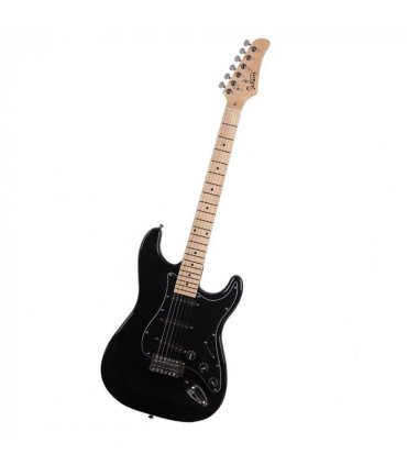 Glarry GST Stylish Electric Guitar Kit with Black Pickguard Black