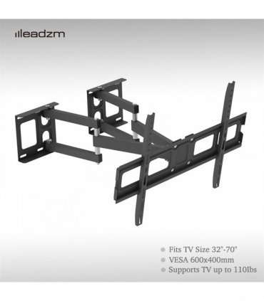 TMSS-104 32"-70" Corner Full Motion Articulating TV Wall Mount Bracket Max Weight 50Kg VESA 600*400