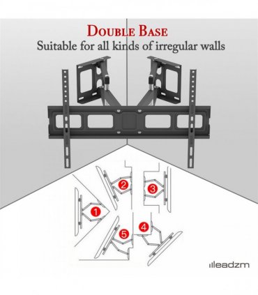 TMSS-104 32"-70" Corner Full Motion Articulating TV Wall Mount Bracket Max Weight 50Kg VESA 600*400