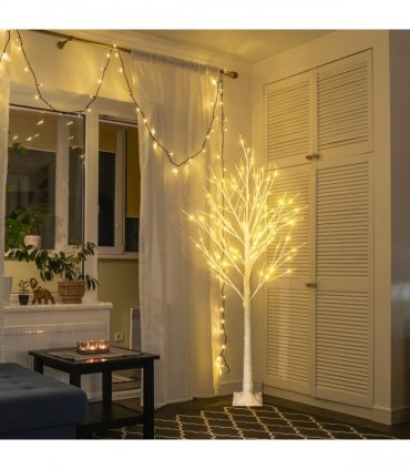 6FT Snowflake Christmas Tree with 96 LED Lamp