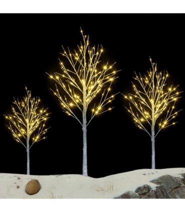 6FT Snowflake Christmas Tree with 96 LED Lamp