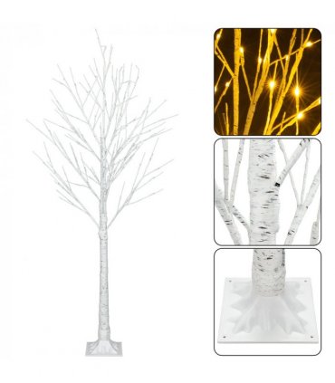 6FT Snowflake Christmas Tree with 96 LED Lamp