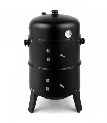 80*41*48cm Iron Spray Smoker Carbon Grill Black