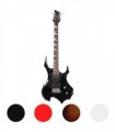 Glarry Flame Electric Guitar HSH Pickup Shaped Electric Guitar  Pack   Strap   Picks   Shake   Cable   Wrench Tool Black