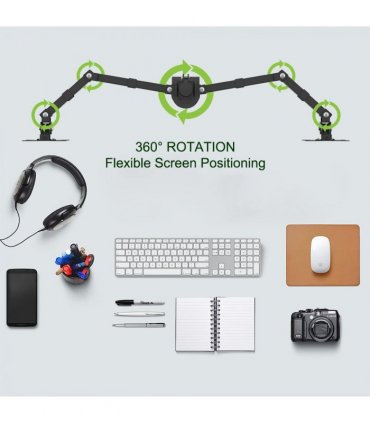 13-27 Inch Double Pendulum Large Base TV Stand TSNS-03 Bearing 8Kg/Vese100*100/90° tilt/360° rotation