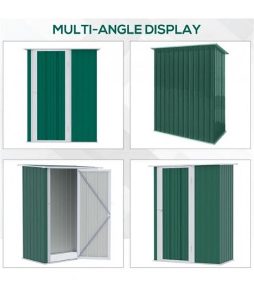 Metal Outdoor Storage Shed, Garden Tool House Cabinet