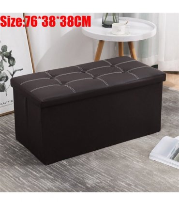 Large Seater Folding Storage Ottoman Pouffe Bench Seat Blanket Toy Chest Box UK