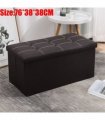 Large Seater Folding Storage Ottoman Pouffe Bench Seat Blanket Toy Chest Box UK