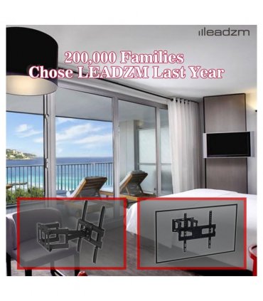 26-55 Inch Double Pendulum Large Base TV Stand TMDS-105 Bearing 40Kg/Vese400*400/Upper And Lower-10~ 10°