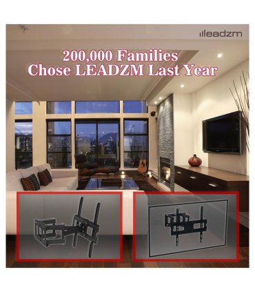 26-55 Inch Double Pendulum Large Base TV Stand TMDS-105 Bearing 40Kg/Vese400*400/Upper And Lower-10~ 10°