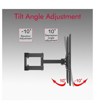 26-55 Inch Double Pendulum Large Base TV Stand TMDS-105 Bearing 40Kg/Vese400*400/Upper And Lower-10~ 10°