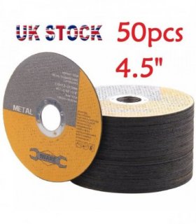 50X 4.5" 115MM METAL CUTTING BLADE DISC STAINLESS STEEL ANGLE GRINDER THIN 1.2MM