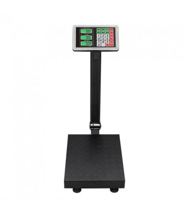 【Old code:95066004】100KG/220lbs LCD Digital Personal Floor Postal Platform Scale with 30*40 Platform & 0.6mm Plate Black UK Plug