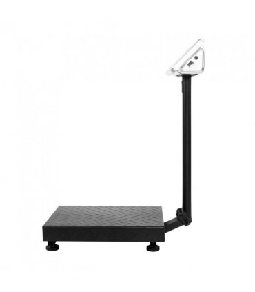 【Old code:95066004】100KG/220lbs LCD Digital Personal Floor Postal Platform Scale with 30*40 Platform & 0.6mm Plate Black UK Plug