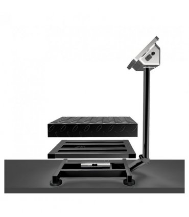 【Old code:95066004】100KG/220lbs LCD Digital Personal Floor Postal Platform Scale with 30*40 Platform & 0.6mm Plate Black UK Plug