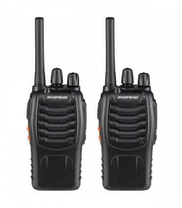 BF-88E 1500mAh Ultra-long Standby Walkie-talkie EU Standard Black