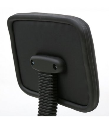 Saddle Shape Adjustable Salon Stool with Back Black