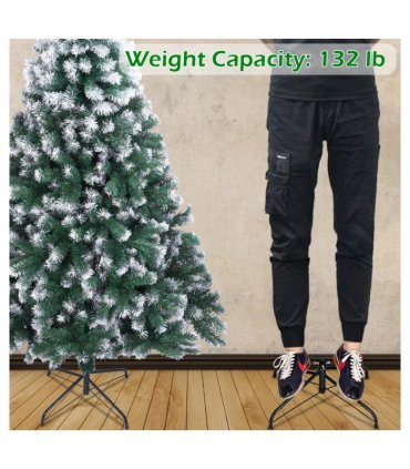 7FT Spray White PVC Christmas Tree 870 Branches