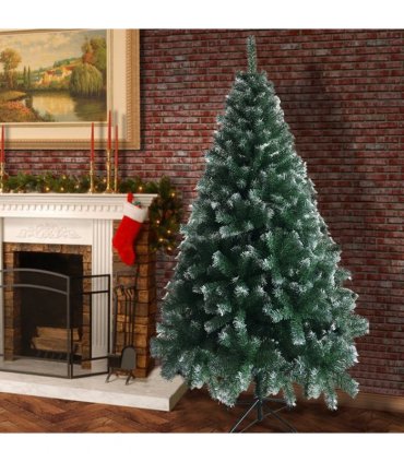 6FT Iron Leg White PVC 650 Branches Christmas Tree