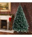 6FT Iron Leg White PVC 650 Branches Christmas Tree
