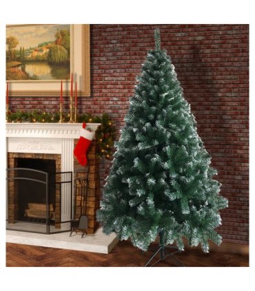 6FT Iron Leg White PVC 650 Branches Christmas Tree