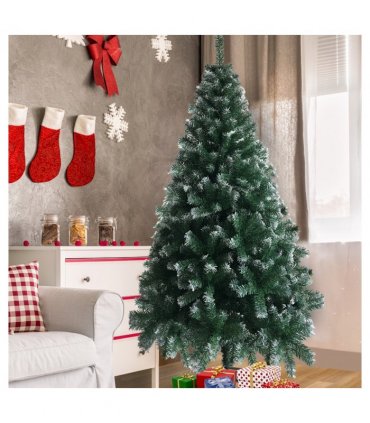 6FT Iron Leg White PVC 650 Branches Christmas Tree
