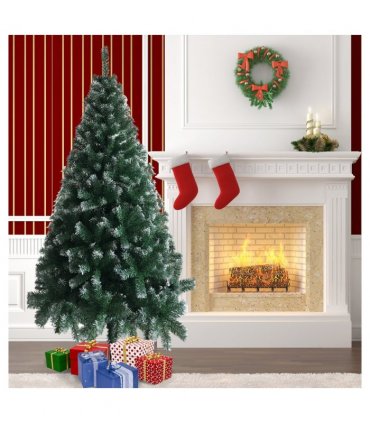 6FT Iron Leg White PVC 650 Branches Christmas Tree