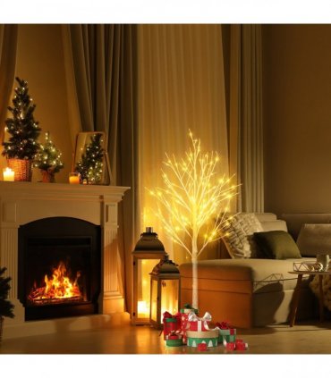 4FT Snowflake Christmas Tree with 48 LED Lamp