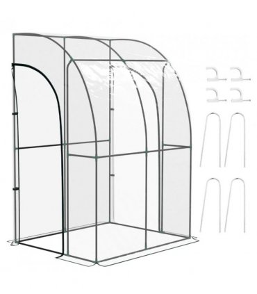 Walk-In Lean to Wall Tunnel Greenhouse