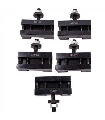 Quick Change Turning & Facing Lathe Tool Post Holder Set 5 PCS 250-201