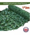 3m Artificial Hedge Fake Ivy Leaf Garden Fence Privacy Screening Roll Wall Panel
