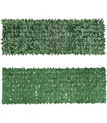 3m Artificial Hedge Fake Ivy Leaf Garden Fence Privacy Screening Roll Wall Panel