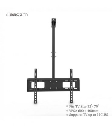 TMC-7006 Ceiling Mount TV Wall Bracket Roof Rack Pole Retractable For 32"-70" Flat Screen