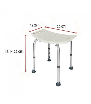 1.35MM Simple Bath Chair White