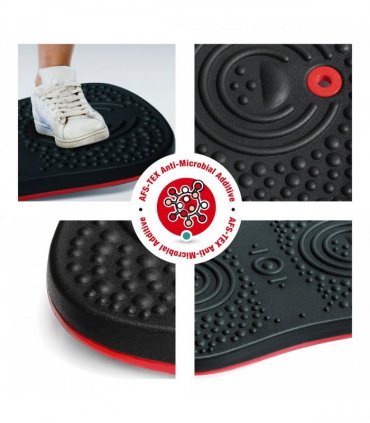 AFS-TEX® Active Anti-Microbial Exercise Wobble Balance Board - 35 x 50cm - Black