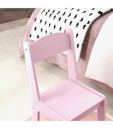 AIYAPLAY Kids Dressing Table Set Make up w/ Stool, Drawer, for Playroom