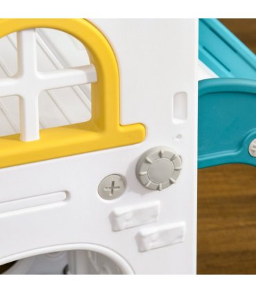 AIYAPLAY 4 in 1 Kids Slide for Indoor Use, for Toddler 1-3 Years Old, Yellow