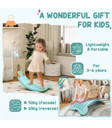 AIYAPLAY Balance Board for Kids Balance Training & Sensory Play, Light Blue