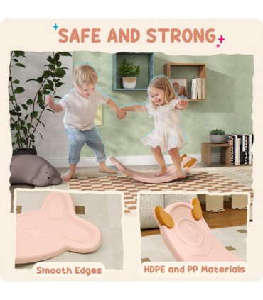 AIYAPLAY Balance Board for Kids Balance Training & Sensory Play, Pink