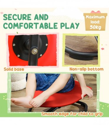 AIYAPLAY Spinning Chair for Autism Sit and Spin, Coordination & Balance, Red
