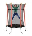 HOMCOM 5.4FT Kids Trampoline With Enclosure Indoor Outdoor for 3-10 Years Red